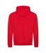 Awdis Varsity Hooded Sweatshirt / Hoodie (Fire Red / Jet Black)