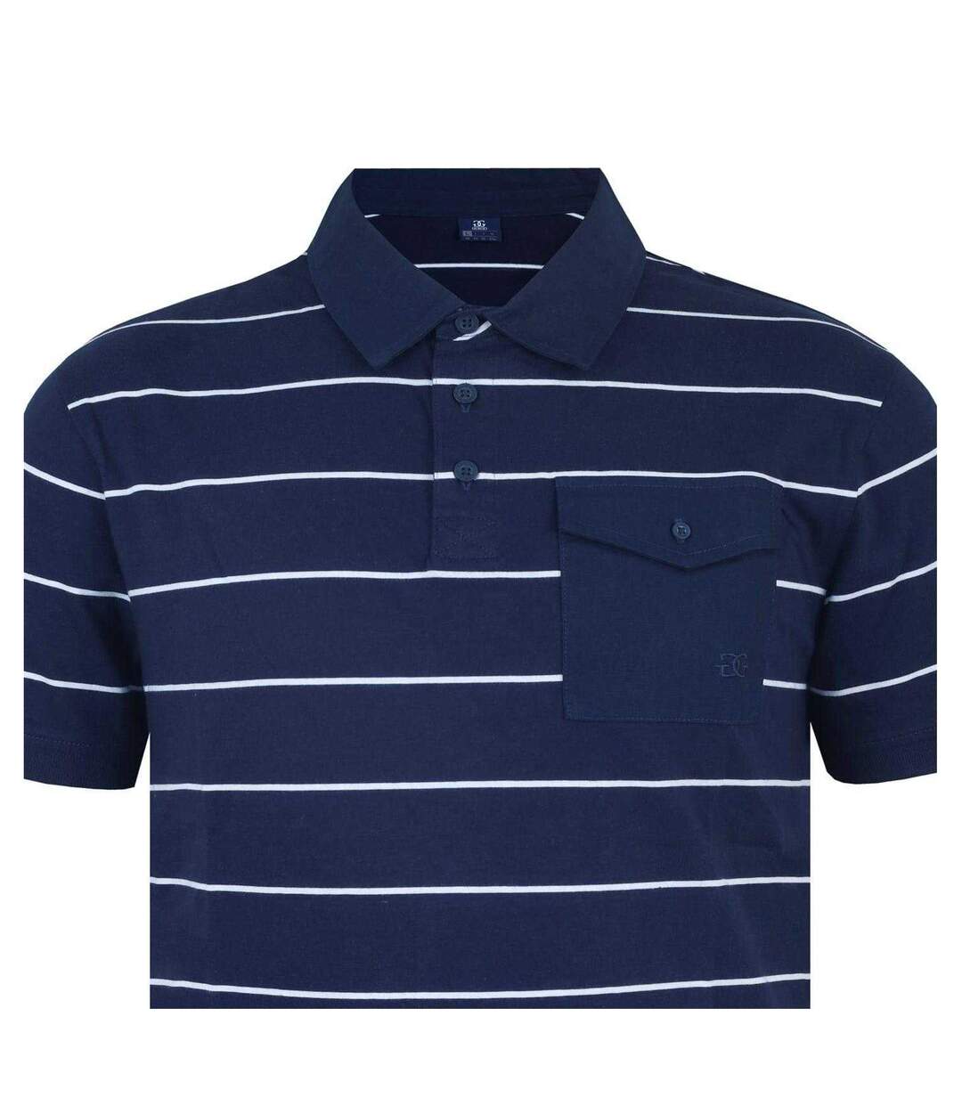 Polo Motif/style À Rayures Homme Bleu Marine Blanc Giorgio-4