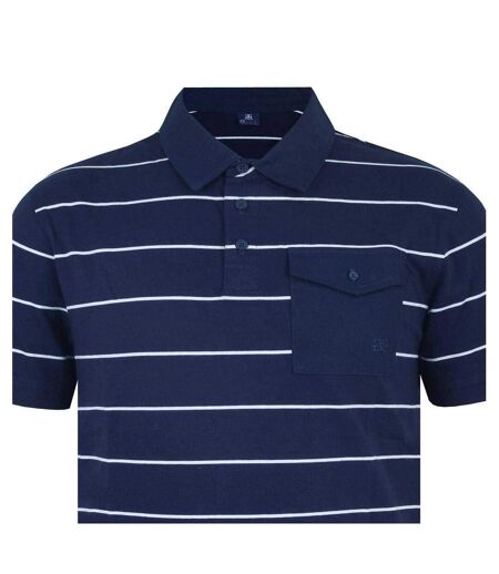 Polo Motif/style À Rayures Homme Bleu Marine Blanc Giorgio