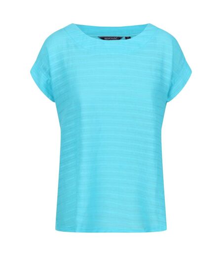 Regatta - T-shirt ADINE - Femme (Bleu / Vert / Blanc) - UTRG6951