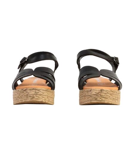 Sandales Compensées Cuir The Divine Factory Alénoa