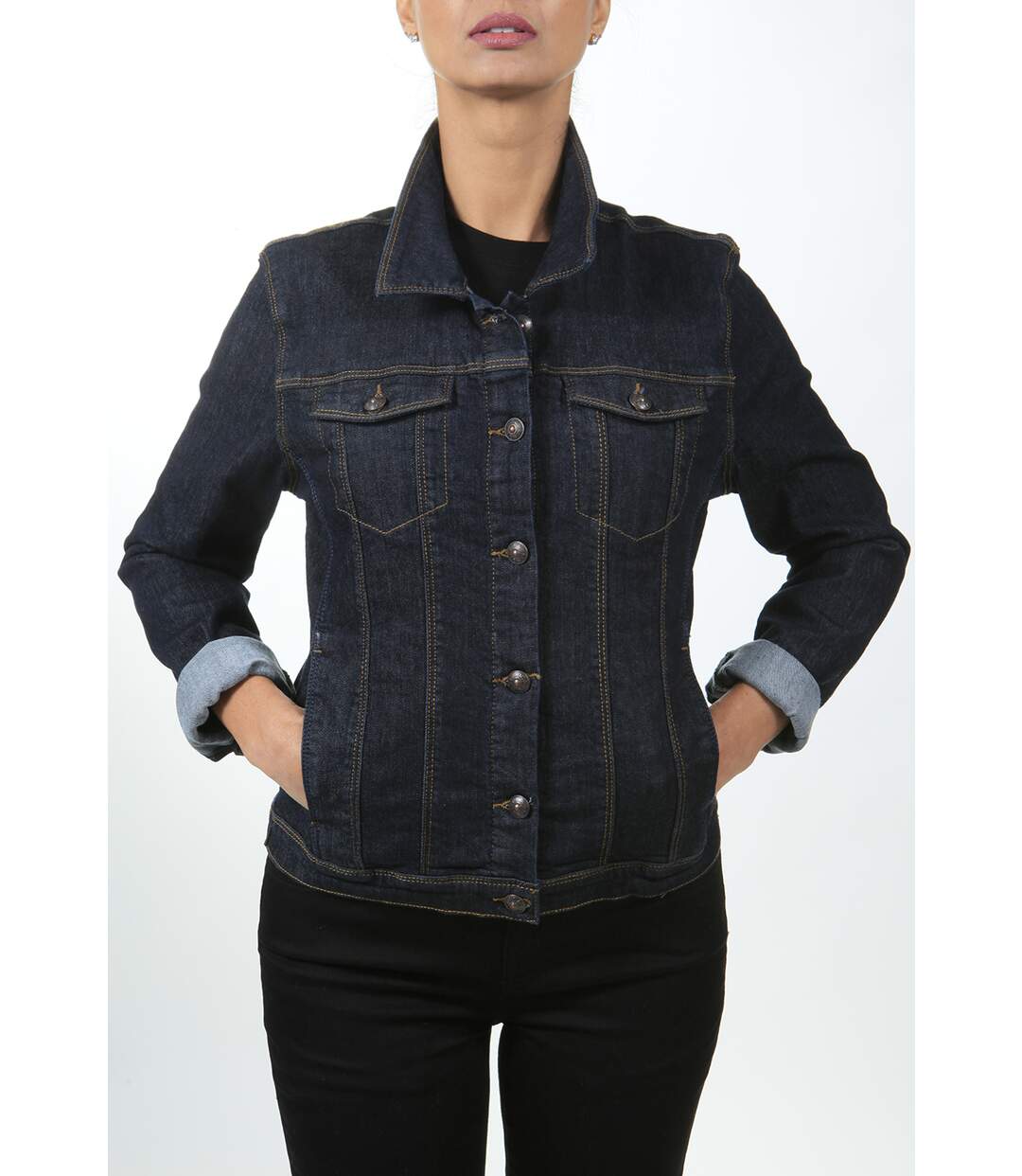 Veste en jeans stretch coupe ajustée ERA 'Rica Lewis'