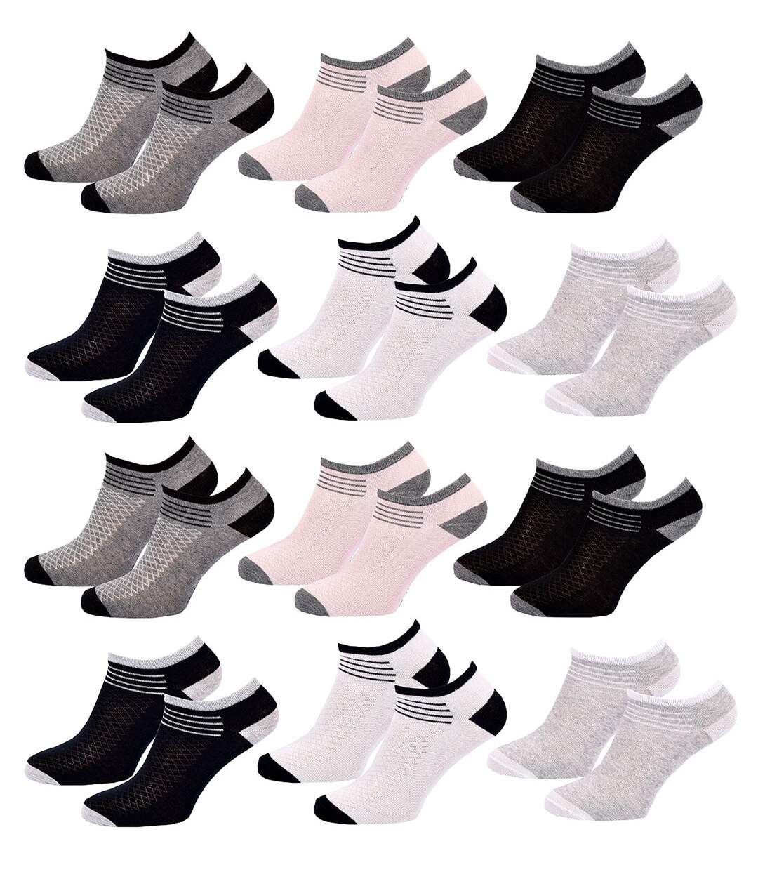 Chaussettes Femme SNEAKER SERGIO TACCHINI Pack de 12 Paires 2548-1