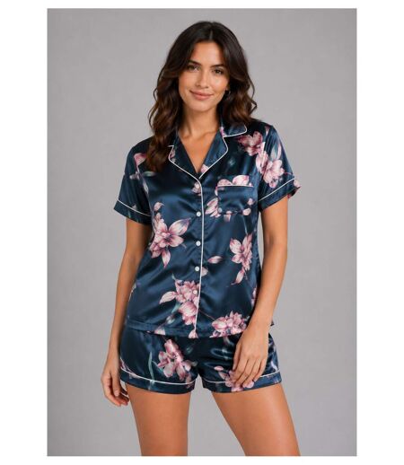 Pyjashort fluide en satin