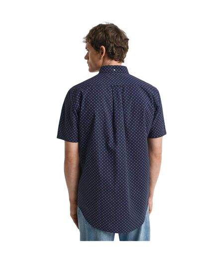 Mens Patterned Regular Shirt Evening Blue Gant