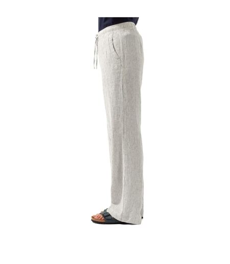 Craghoppers Womens/Ladies Linah Striped Lounge Pants (Cool White/Navy) - UTCG1573