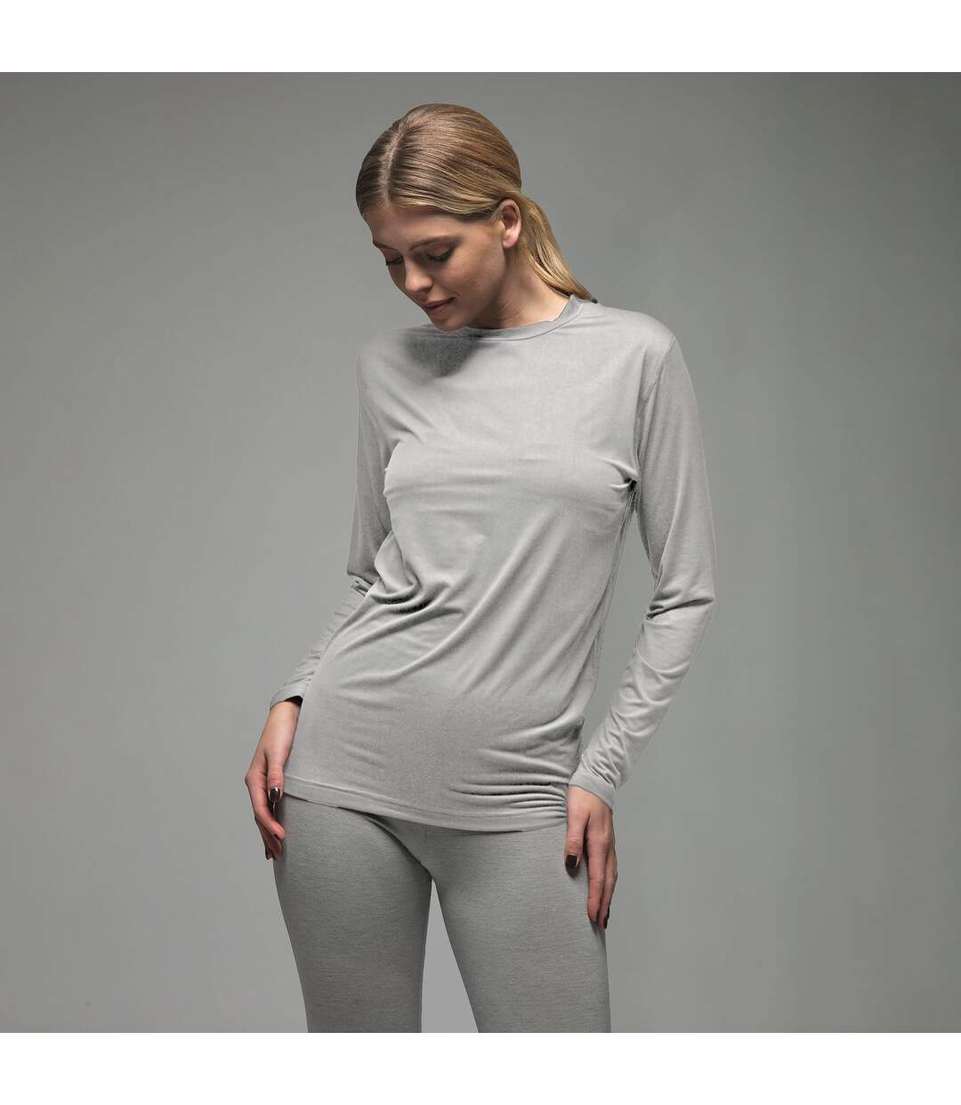 Ultra Lite Fleece-Lined Thermal Top for Women | Ladies Long Sleeve Thermal Top-7