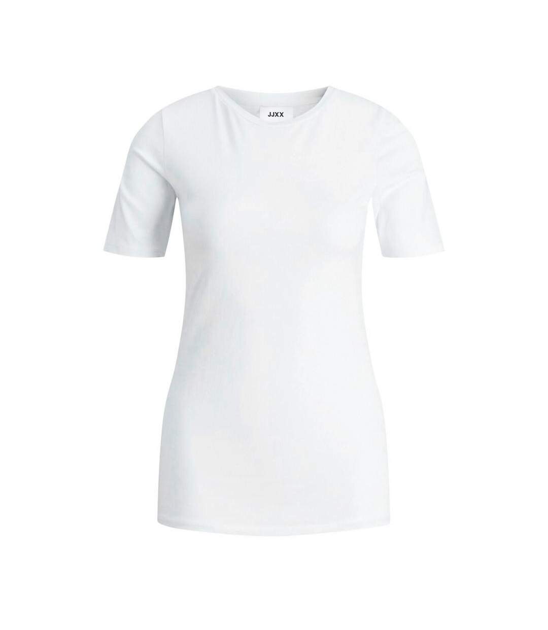 T-shirt Blanc Femme JJXX Evelin - L-1