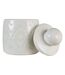 Boîte Déco en Céramique Mala 19cm Blanc-2