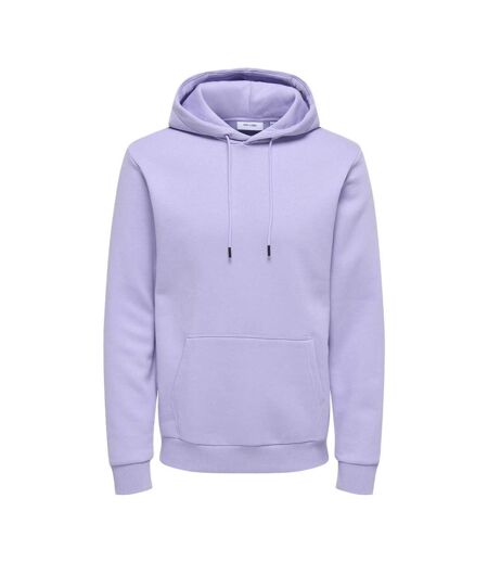 Sweat à capuche lilas moyen homme only & sons ceres