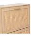 Range chaussures 3 portes effet cannage DRAWY - Beige-3