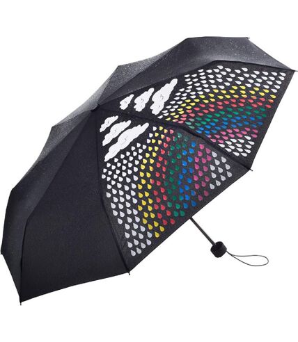 Parapluie de poche magic - FP5042C - noir - arc en ciel