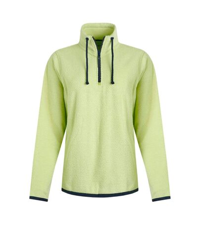 Womens/ladies odina zig zag fleece acid lime Weird Fish