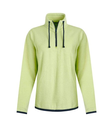 Womens/ladies odina zig zag fleece acid lime Weird Fish