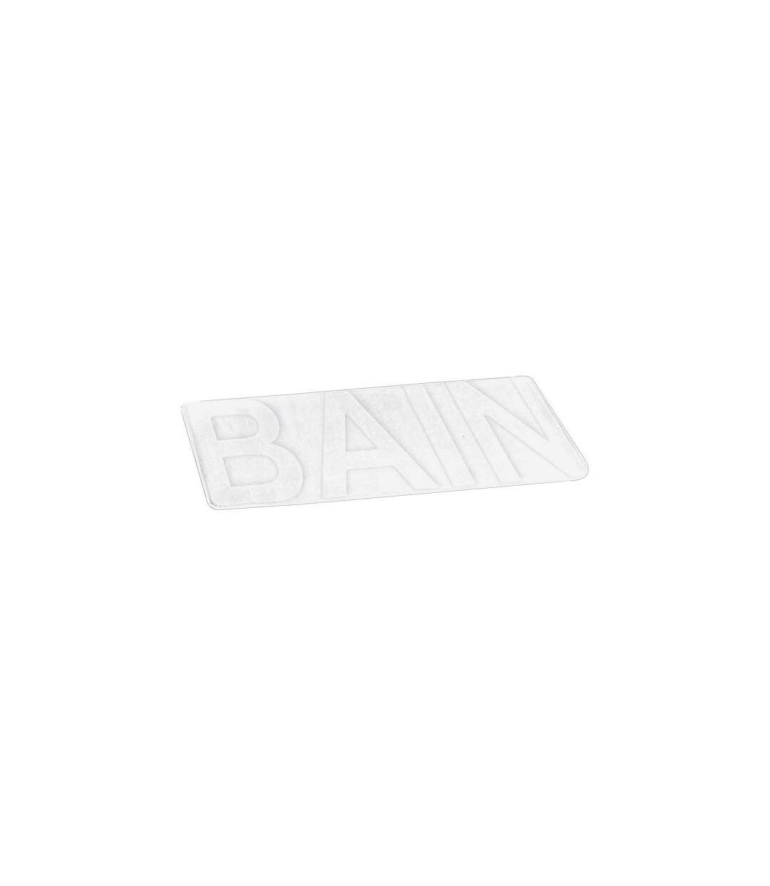 Tapis de Bain Microfibre Relief 45x75cm Blanc-2