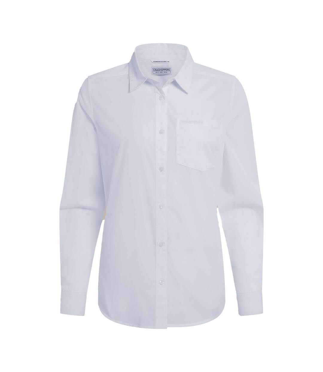 Womens/ladies Kiwi Iii Long-sleeved Shirt White Craghoppers-2