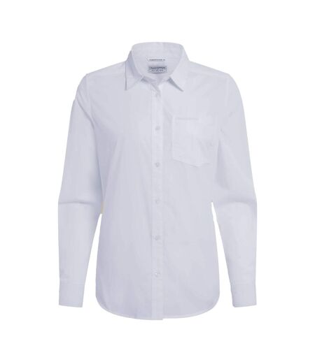 Womens/ladies Kiwi Iii Long-sleeved Shirt White Craghoppers