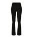 Womens/ladies Recycled Flared High Waist Leggings Black Urban Classics-1