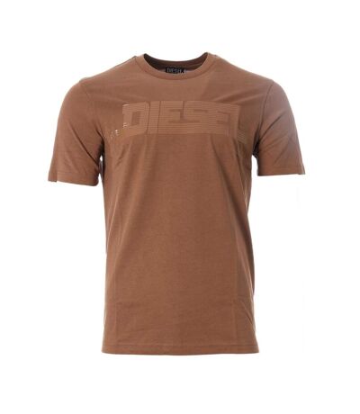 T-Shirt marron homme diesel magliettas - l