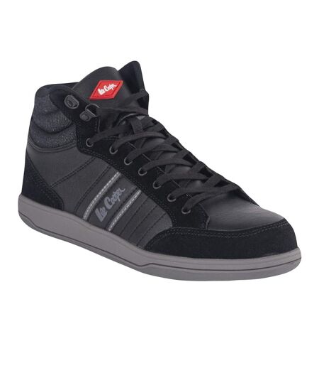 Unisex Adult Suede Safety Boots Black Grey Lee Cooper
