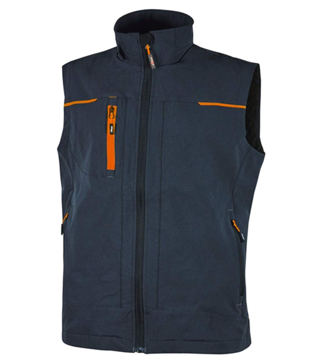 Gilet sans manches - Homme - UPPE181 - bleu deep et orange-2