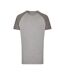 T-shirt My Mate Homme Gris Chiné Gris Uni Miners Mate-1