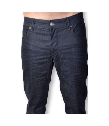 jean homme slim fit couleur bleu brut - 5 poches - Taille basse