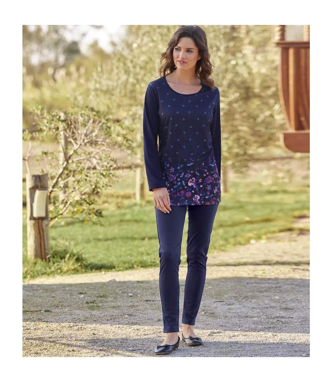 Legging femme bleu marine Atlas For Women-4