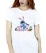 Disney Femmes/Les femmes Lilo & Stitch Hippity Hop Stitch T-Shirt Boyfriend en coton (Blanc) - UTBI30353-3