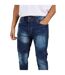 Mens Cotton Splat Skinny Jeans Blue Brave Soul-3