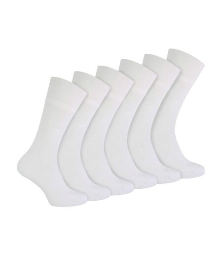IOMI - 6 Paires Homme Chaussettes Diabétiques Sans Elastique Bambou