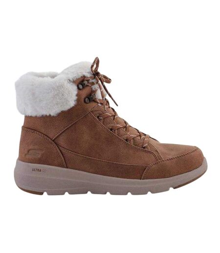 Après-skis On-the-go Glacial Ultra Woodlands Femme Marron Skechers