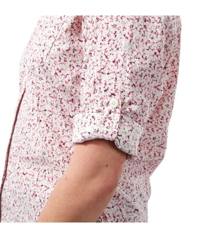 Craghoppers Womens/Ladies Fara Long-Sleeved Shirt (Raspberry) - UTCG1630
