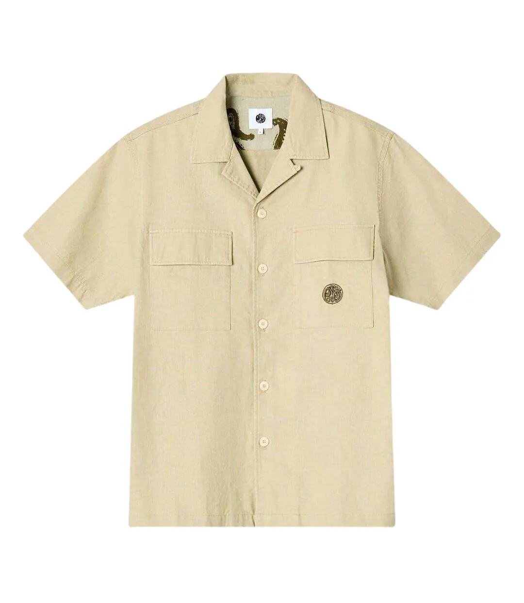 Chemise Manches Courtes Homme Taupe Pretty Green-2