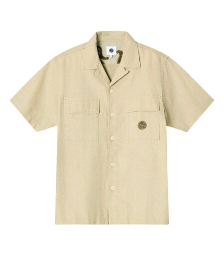 Chemise Manches Courtes Homme Taupe Pretty Green