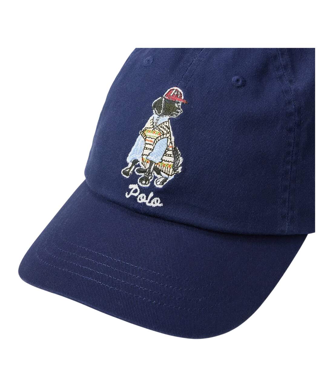 Casquette De Baseball Motif/style Chien Bleu Marine Ralph Lauren-3