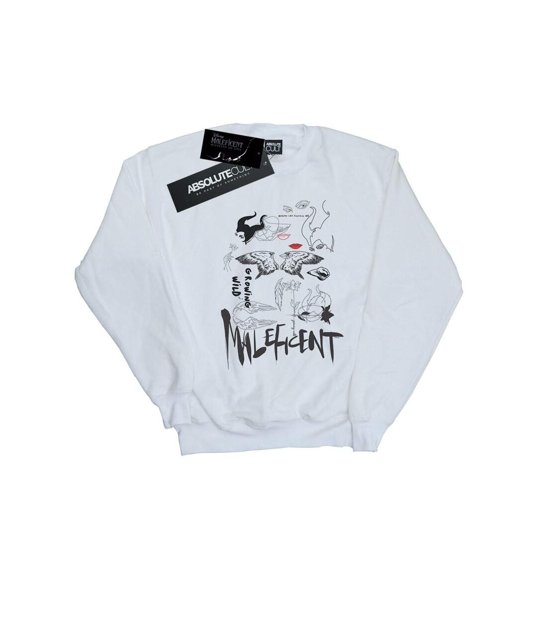 Disney Sweat Femme/Les femmes Maleficent Mistress Of Evil Growing Wild Collage Sweatshirt (Blanc) - UTBI26438-1