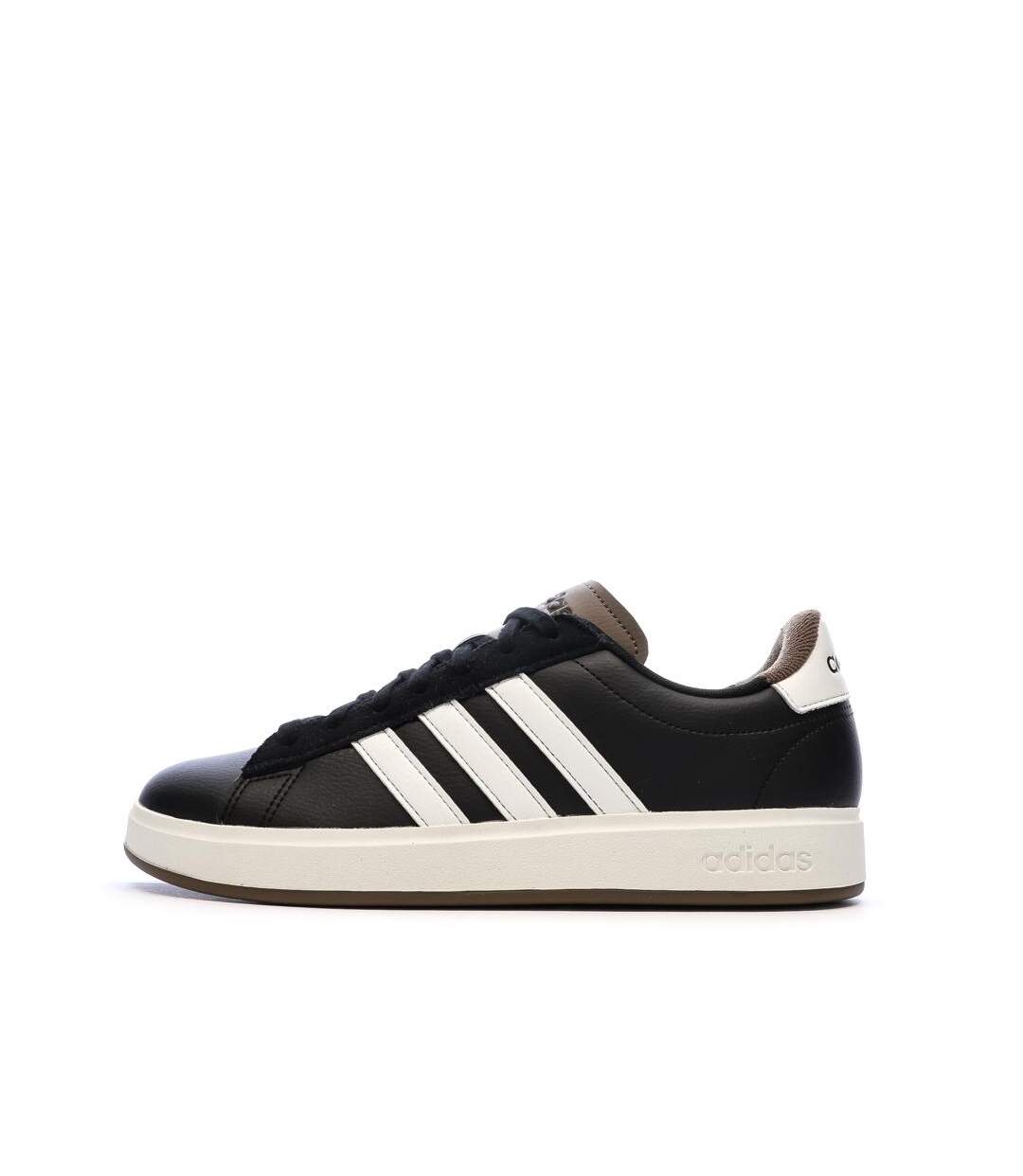 Baskets noires/blanches homme adidas grand court 2.0-1