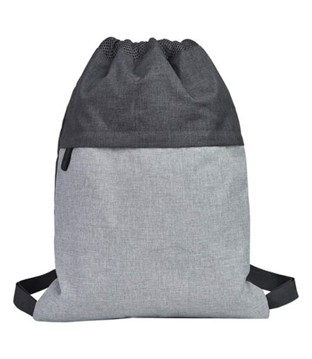 Sac À Cordon Gothenburg 43 Cm X 33 Cm Gris Foncé Gris Clair Chiné Bags2Go