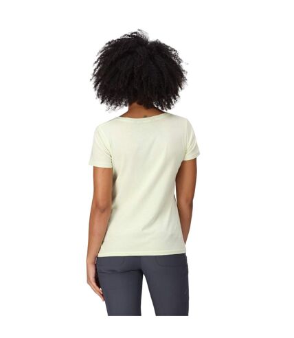 T-shirt filandra femme vert pâle Regatta