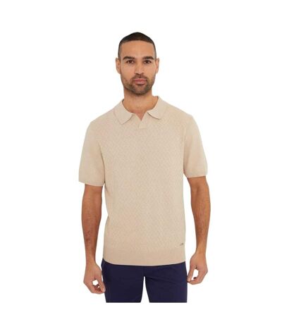 Mens Sny Bank Polo Shirt Beige Ben Sherman