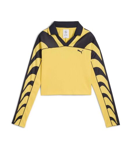 T-Shirt jaune/noir femme puma road to unity