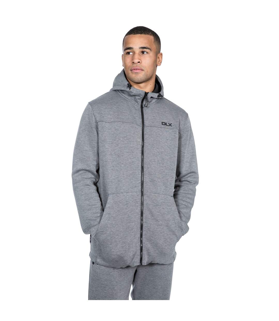 Veste de sport à capuche vega homme gris chiné Trespass-3