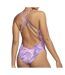 Maillot de bain 1 pièce violet femme nike spiderback-2