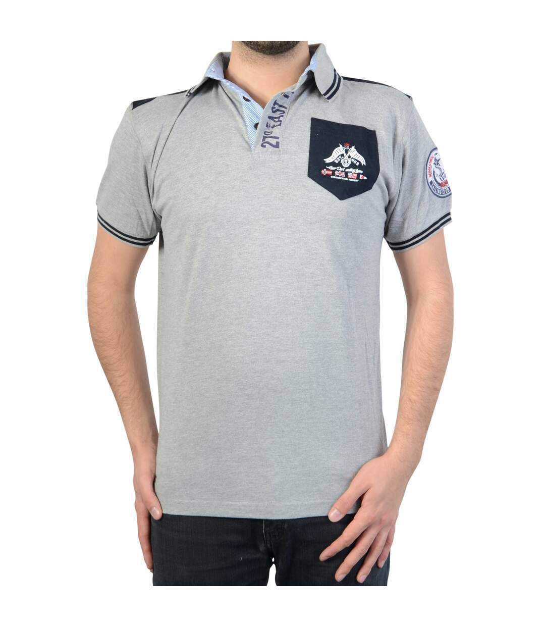 Polo Geographical Norway Kalipso DD Men Gris-1