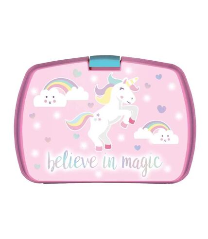 Anker Believe In Magic Unicorn Lunch Box (Pink) (One Size) - UTSG31707
