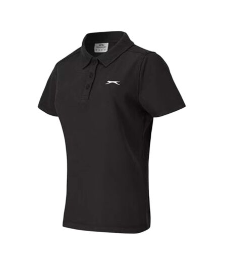 Polo Motif/style Logo Femme Noir Slazenger