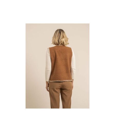 Gilet sans manches effet bouclé KARAH - Dona X Lisa