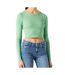 T-shirt vert femme jjxx feline-1