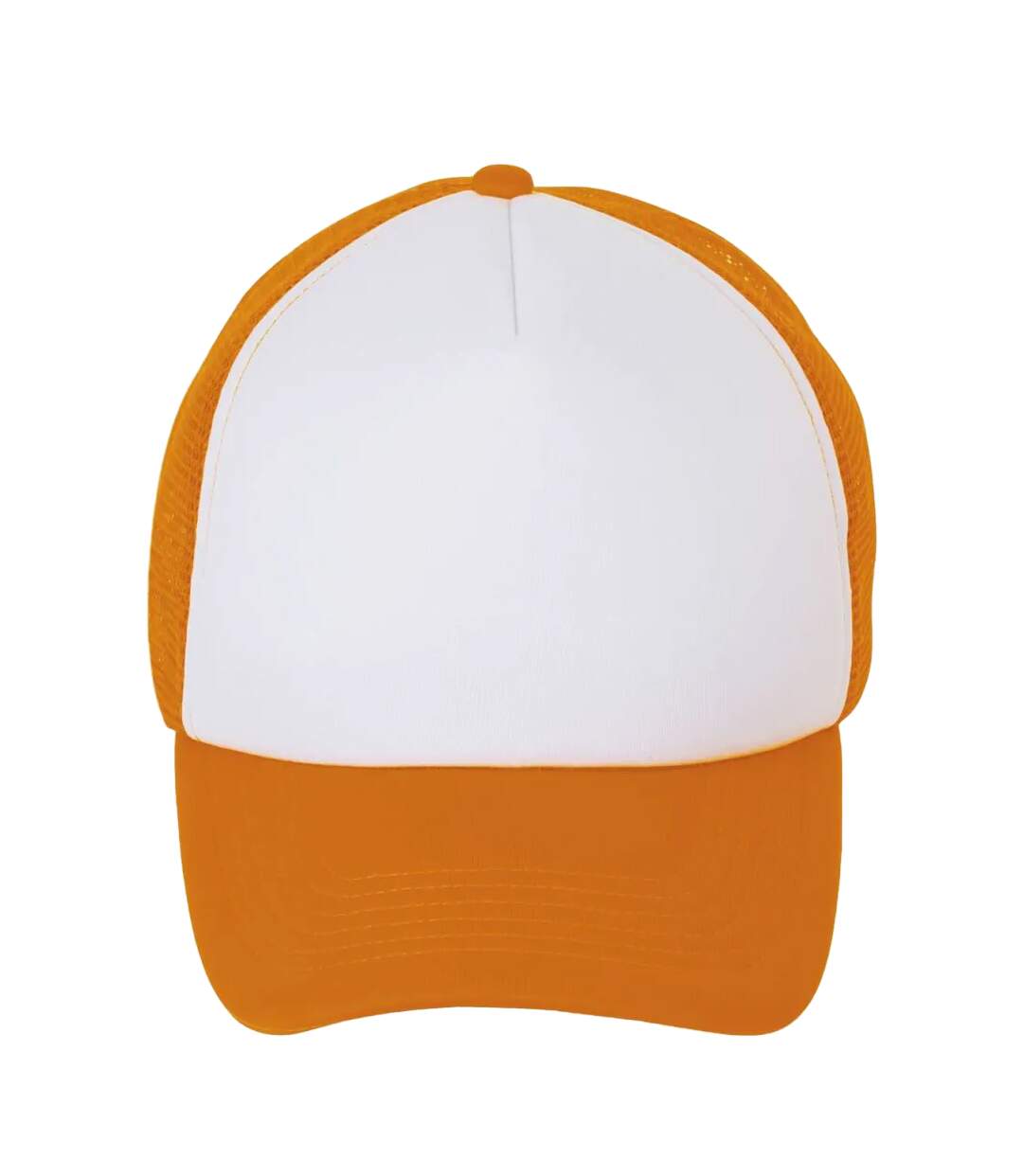 Casquette De Baseball Bubble Blanc Orange Néon SOLS-1